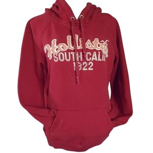 2010s Hollister Hooded Patch Spellout Graphic Sweatshirt Sz XL